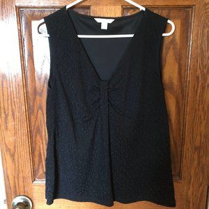 Black lacy tank top